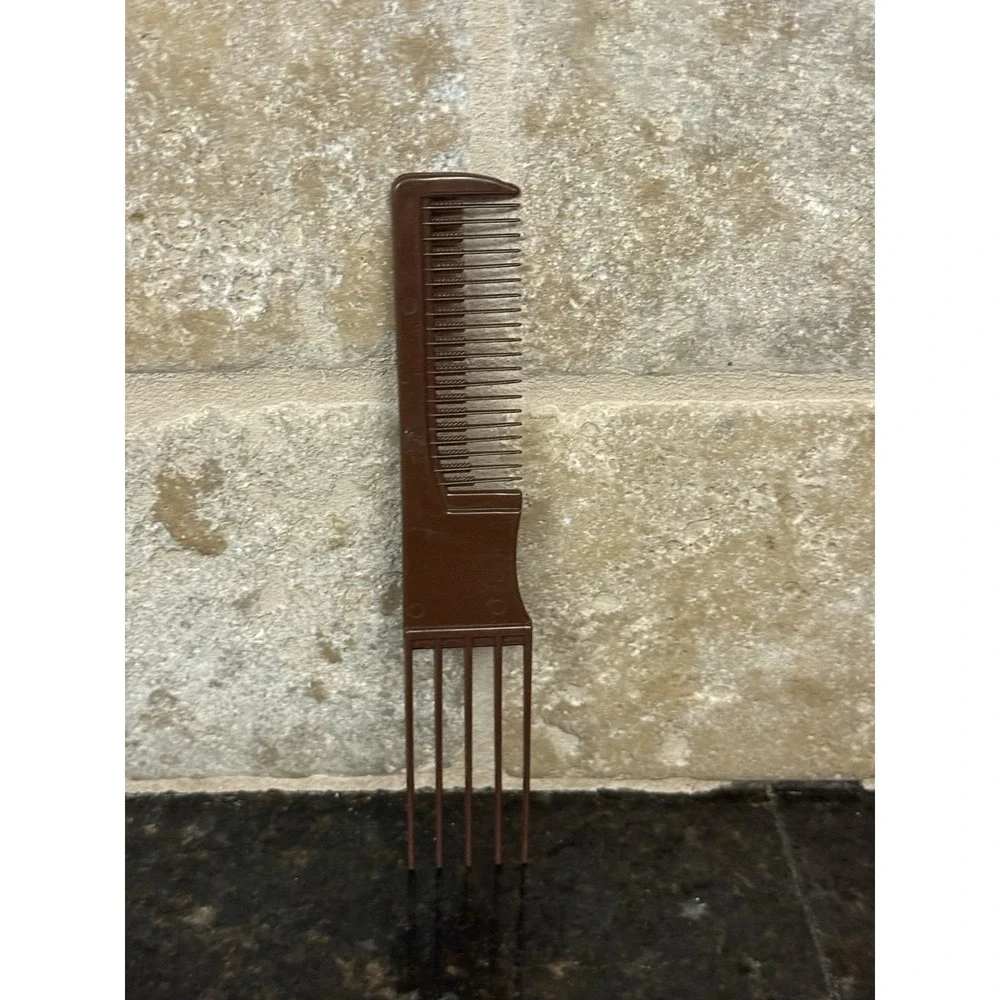 Brown Vintage Celcon Comb Pick Beehive Updo Hairdos Plastic 6 Inches Travel‎
